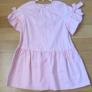 Zara Light Pink Kids Dress with Ruffle Sleeves